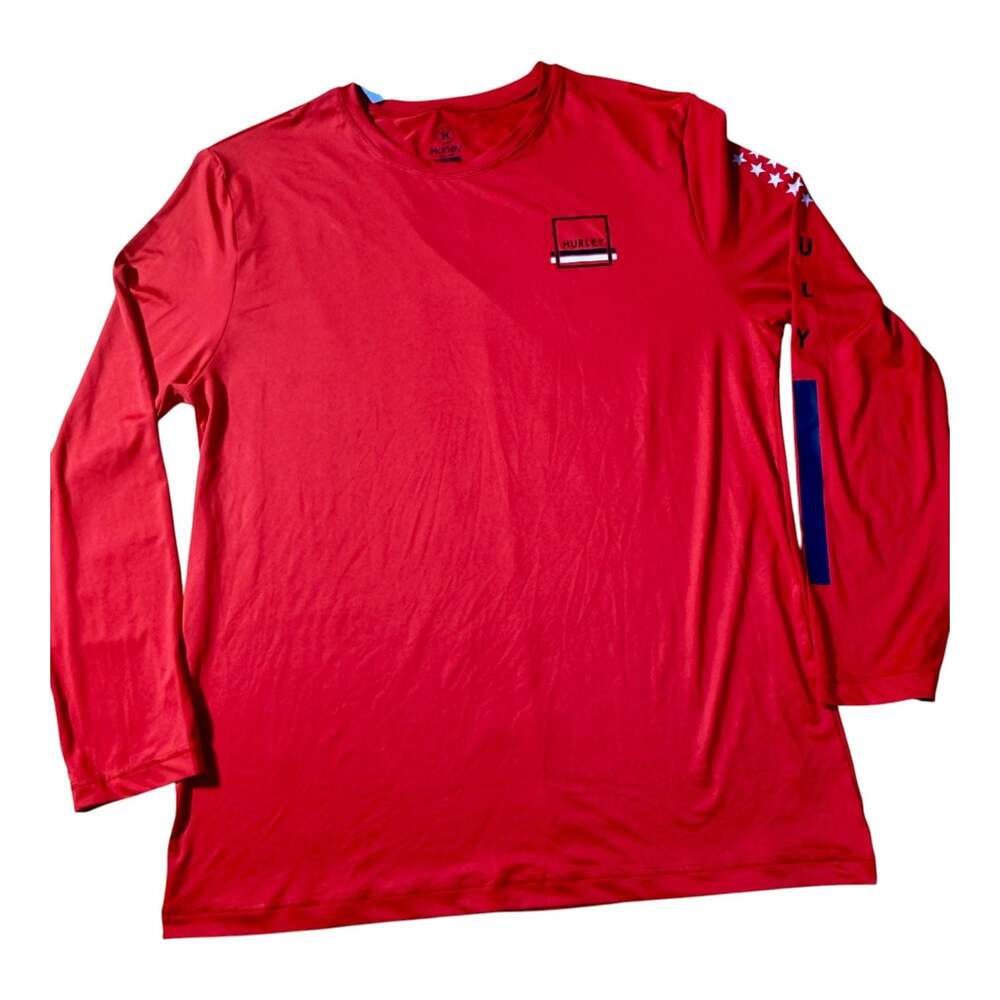 Hurley Mens Long Sleeve Performance Moisture Wicking Shirt